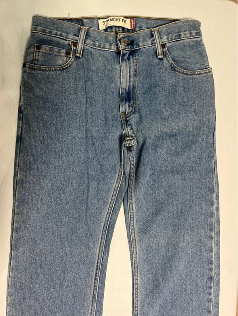 0023 Levi's 505 Straight Leg Jeans Light Wash Denim Size 30x30